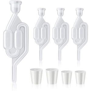 S-ShapeTwin Bubble Airlock for Wine Making Airlock for Wine Fermenting Brewing Beer Wine Sauerkraut Fermentation