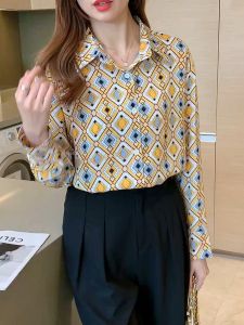 Kemeja Lengan Panjang Wanita Impor Korea 2024