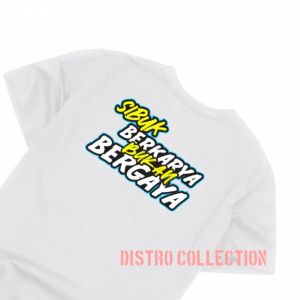 KAOS BOS MUDA // KAOS KATA-KATA SIBUK BERKARYA BUKAN BERGAYA