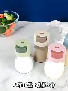 ขวดใส่เครื่องปรุง เกลือ พริกป่น แบบกด ชุด 10 บรรเทา พริกป่น เครื่องปรุง