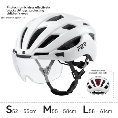P2R | Color-changing MIPS Child Helmet with Magnetic Goggles and Protector