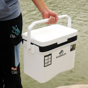 Large Capacity Fishing Ice Chest Cooler Marine Boat Fishing Thermal Insulation Fishing Box Refrigerator Ice Bucket Special for Sea Fishing