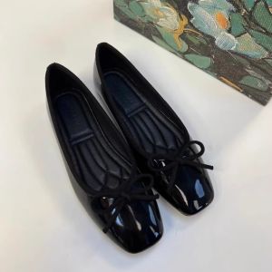 Leather Wine Red Inner Heightening Single Shoes Women New French Style Match Skirts Ballet Flat Bottom Shallow Mouth Ballet Shoes