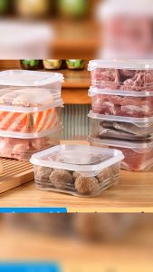 Tủ lạnh hộp giữ tươi thực phẩm đông lạnh hộp đựng trái cây nhà bếp hộp đựng thịt đông lạnh nhanh đồ chế biến thực phẩm hàng tuần