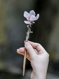 Chinese Style Orchid Hairpin Gift Hanfu Cheongsam Embroidered Headwear Original Design Fresh out Fashion Jewelry Accessories