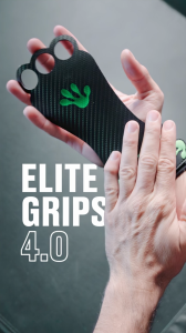 Frog Grips ELITE 4.0 Fingerless | HD Grips For CrossFit Weight Lifting And Gymnastics [Mesh Bag Wristbands & Mini Towel included]