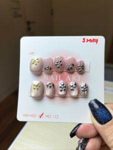10 PCS PRESS ON NAILS. HANDMADE NAILS SIZE S