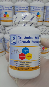1แถม1 3L : Tri Amino Acid : L-Arginine L-Ornithine L-Lysine Plus แอล-อาร์จินีน แอล-ออร์นิทีน แอล-ไลซีน พลัส ตราบลูเบิร์ด 1200 มก. 60 แคปซูล
