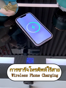 โต๊ะข้างเตียงอัจฉริยะ โต๊ะข้างเตียงชาร์จไร้สาย ตู้หัวเตียง มีไฟหัวเตียงชาร์จแบตไร้สาย 2/3 ลิ้นชัก ตู้ข้างเตียงสไตล์โมเดิร์น พร้อมชาร์จไร้สาย มาพร้อมไฟ LED แบบสัมผัสและพอร์ต USB ลำโพง เหมาะสำหรับห้องนอน