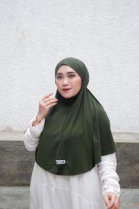 𝗛𝗮𝗻𝗵𝗮𝗻 𝗛𝗶𝗷𝗮𝗯 - Daily Bergo Tali Instan Jersey Premium (Khimar Hijab Basic Simple)