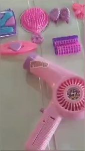 Mainan Beauty Set Hair Dryer Sisir Make Up Anak