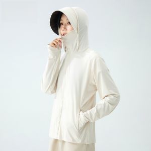 Mulinshan Ice Silk Womens Outerwear Summer New 2025 UV Protection Thin Ice Sensation Breathable Sunscreen Clothing
