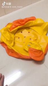 เครื่องดื่มโซฟาเป่าลมเด็ก ลายเป็ดน้อย เก้าอี้ทานข้าวเด็ก สำหรับเป่าลม สต็อคไทย