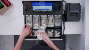 EXPOSE Cash Drawer Safe Money Box With Lock Cash Register Drawer Cashier Box Printer Supermarket