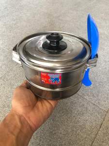 DANDANG KUKUS STAINLES KUPING MINI 16cm FREE ENTONG