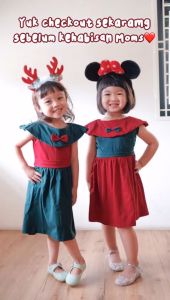 Micellita Noel Series Dress anak perempuan / Dress Natal Anak (1 - 3 tahun)