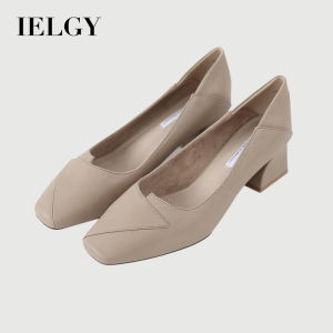 IELGY Soft Soles British Style Comfortable Not Tired Feet Casual Work Leather Shoes for Women