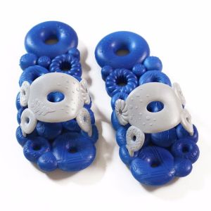 Bathroom Non Slip Donut Slippers Womens Summer Couple Household Indoor Bath Quick-Drying Sandals Soft Bottom Cutout Hole Slippers