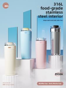 AKS | Insulated Stainless Steel Drinking Cup with Straw