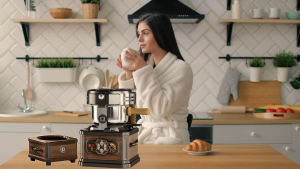 Máy rang hạt cà phê không khói tự động chuyên nghiệp thương hiệu Wing Kwong WCR-150 750W (BẢO HÀNH 1 NĂM)