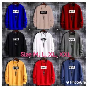 Promo Sweater Keren Kaos Pria Distro Style Crewneck Cowok Trendy Sweatshirt Elegan Sweter Kekinian