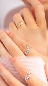 Cincin Nama Custom Gold Rose Gold Silver Lapis Emas 24k Anti Karat
