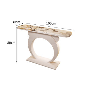 โต๊ะหน้าบ้านหรูหราแบบเรียบง่าย ดีไซน์ทันสมัย ตกแต่งด้วยสโต๊กเกอร์ เครื่องมือติดตั้งแบบง่ายๆ ที่ผลิตจากวัสดุคุณภาพสูง