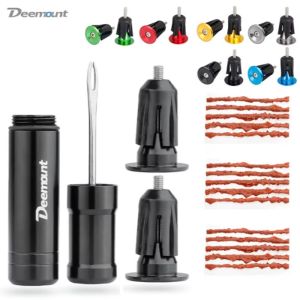DEEMOUNT Bicycle Tubeless Tyre Repair Tool Set Bar End Hidden Glue Free Bike Tyre Drill Puncture Repair Tool