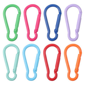 Màu kẹo D-Ring vòng tình yêu Keychain mùa xuân móc có thể mở ra Keyring khóa cho túi tự làm móc kẹp Dog chains khóa kết nối đồ trang sức phụ kiện