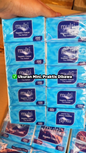 Tisu Multi Pop Up 200 Sheet (4 PACK) – Tisu Wajah 2 Ply Paket Hemat untuk Rumah
