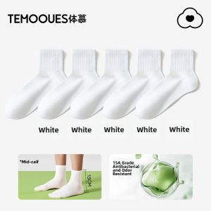 Breathable Anti-Odor Antibacterial Cotton Mens Mid-Calf Socks