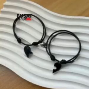 Gelang Couple Puzzle Cinta Model Terbaru Simple Hadiah Sahabat Pasangan Korean Kekinian Cute | PUSAT TIMUR