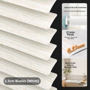 Electric Wooden Blinds Midcentury Style Light Blocking For Living Room Bedroom Study