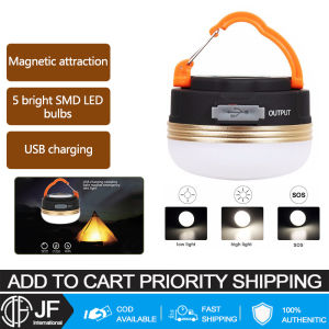 【 COD 】 Outdoor Camping Portable Charging USB LED Camping Tent Lighting/Outdoor Hiking Waterproof Hanging Spotlight Small LED Night Light Camping Light