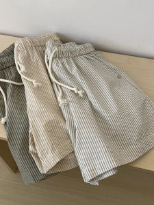 กางเกงขาสั้นทรงหลวมเอวยางยืดสไตล์อเมริกัน ทรงหลวม ทรงเอ ทรงขาบาน ทรงขาสั้น 5 นิ้ว ทรงลำลอง ทรงหลวม ทรงหลวม ทรงหลวม