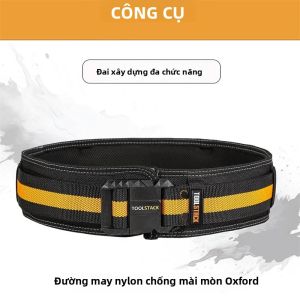 TOOLSTACK Đai Xây Dựng Oxford Dày Khóa Nhẹ Có Thể Điều Chỉnh Đai Làm Việc Chất Lượng Cao Để Khâu Chắc Chắn Và Công Việc Nặng Nề