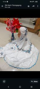 MUKENA TRAVELLING PARASUT BORDIR TABUR BUNGA/ HARGA MURAH