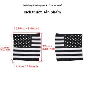 Cờ Mỹ Xe Ô Tô Phía Trước Hood Góc Trang Trí Cho Xe Jeep JK Wrangler 2007-2017 Nhựa PVC Đen Bên Ngoài Phụ Kiện 2-Pack
