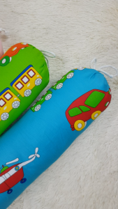 [HỎA TỐC] Gối ôm cho bé dài 60cm vỏ cotton TLprint bông gòn microfiber dây rút họa tiết hoạt hình trẻ em Urombaby
