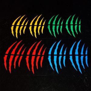2PCS Ghost Claw scratch stripe Headlamp Vinyl body decoration PVC Motorcycle Body Fuel Tank Moto Helmet Accessories Car stickers