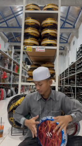 dumbuk darbuka rebana pinggang almunium cor ukuran 8 in dan 9 in