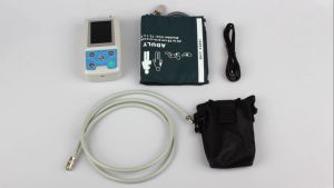 CONTEC ABPM50 Arm Ambulatory Blood Pressure Monitor 24hours NIBP Holter + AdultChild Large 3 Cuffs Free PC Software
