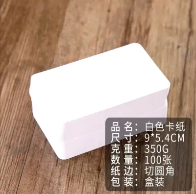 [SG] 100pcs 350gsm Thick Blank Kraft Flash Card Gift Card for Christmas Birthday Wedding Message Card