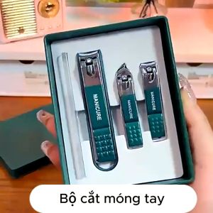 Bộ Dụng Cụ Bấm Móng Tay 4 món Bộ Cắt Bấm Dũa Móng Tay Sét Dụng Cụ Làm Móng Cao Cấp