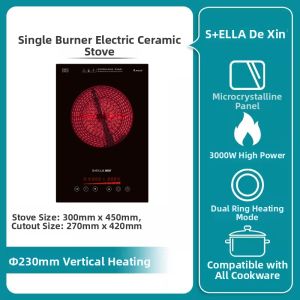 High Power Embedded Island Use Electric Ceramic Stove 3000w
