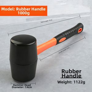 LECAN | Solid Industrial Rubber Mallet Large