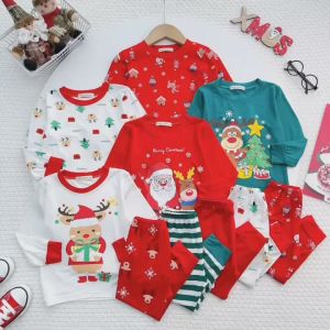 Bộ Noel Thun Lạnh Cho Bé Bộ Tay Dài Thun Lạnh Noel Cho Bé Trai và Bé Gái Từ 5kg Đến 15kg - Shop cục vàng của mẹ [090]