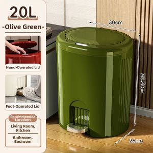 XINGYOU | Covered Foot Pedal Trash Can
