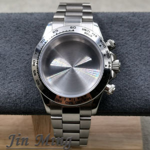 High Quality 40mm Suitable For VK63 VK63A Movement Sapphire Crystal Watch Accessories 904L Stainless Steel Waterproof WatchStrap