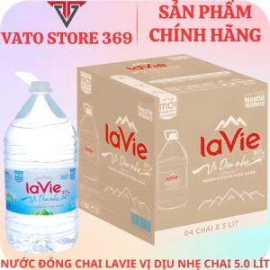 Nước khoáng thiên nhiên LAVIE vị dịu nhẹ can 5 lít